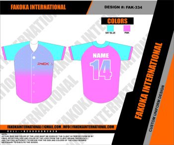 Pink Leopard Baseball Jersey